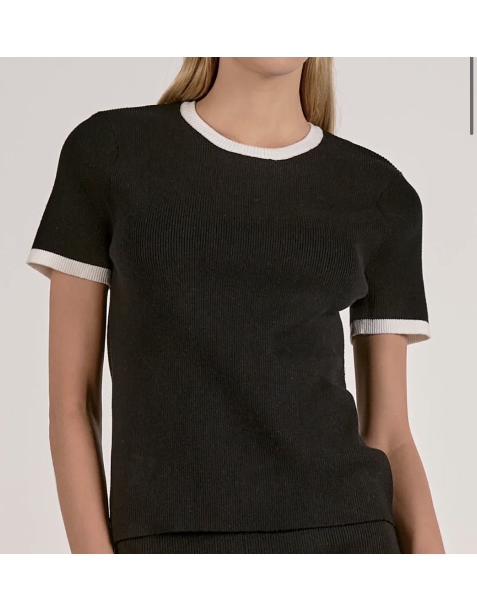 Elan Elan Two Tone Crewneck