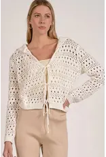 Elan Elan Flyaway Open Knit Cardigan