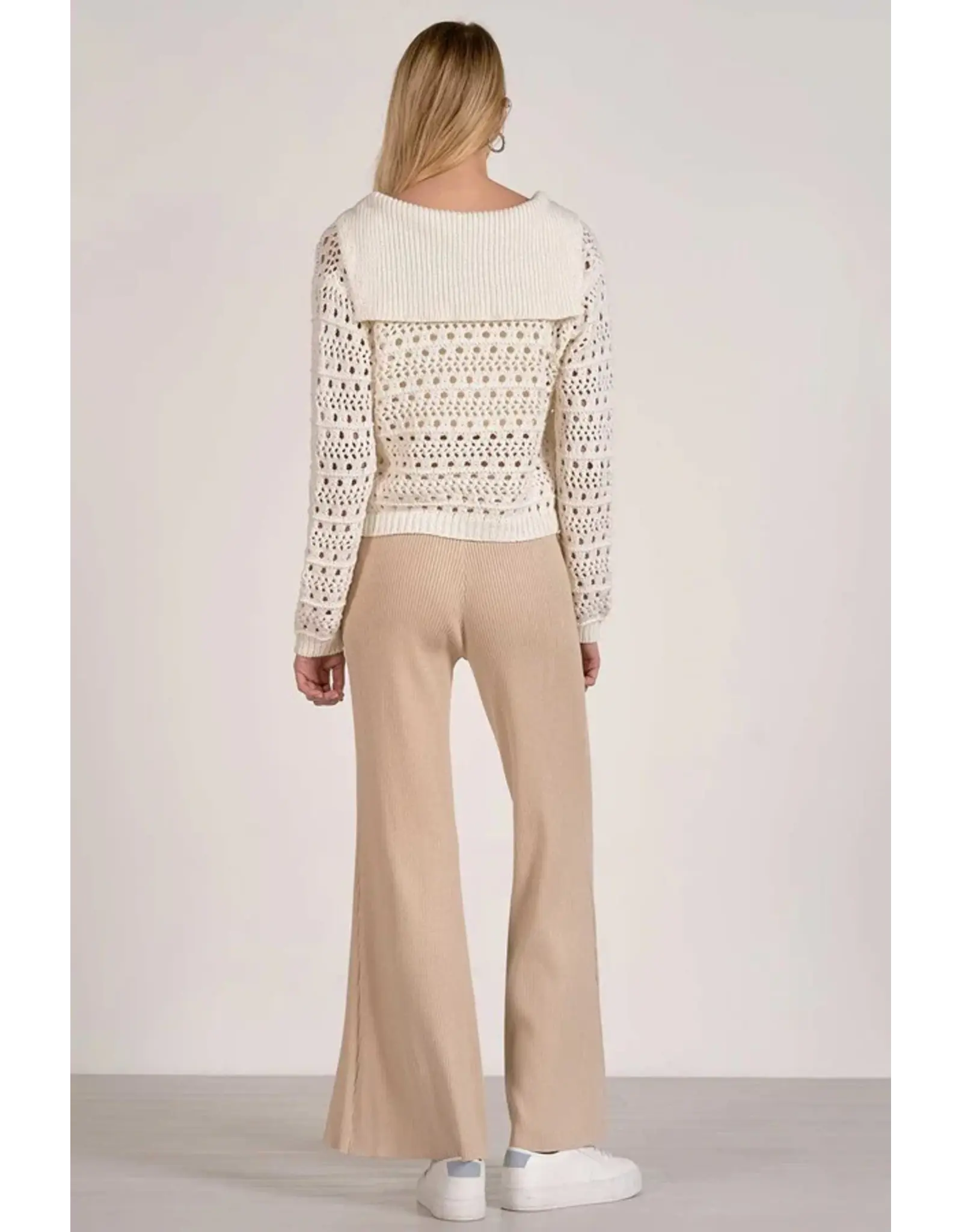 Elan Elan Flyaway Open Knit Cardigan