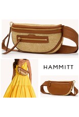 Hammitt Charles Crossbody Cocoa Raffia/Gold