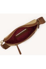 Hammitt Charles Crossbody Cocoa Raffia/Gold