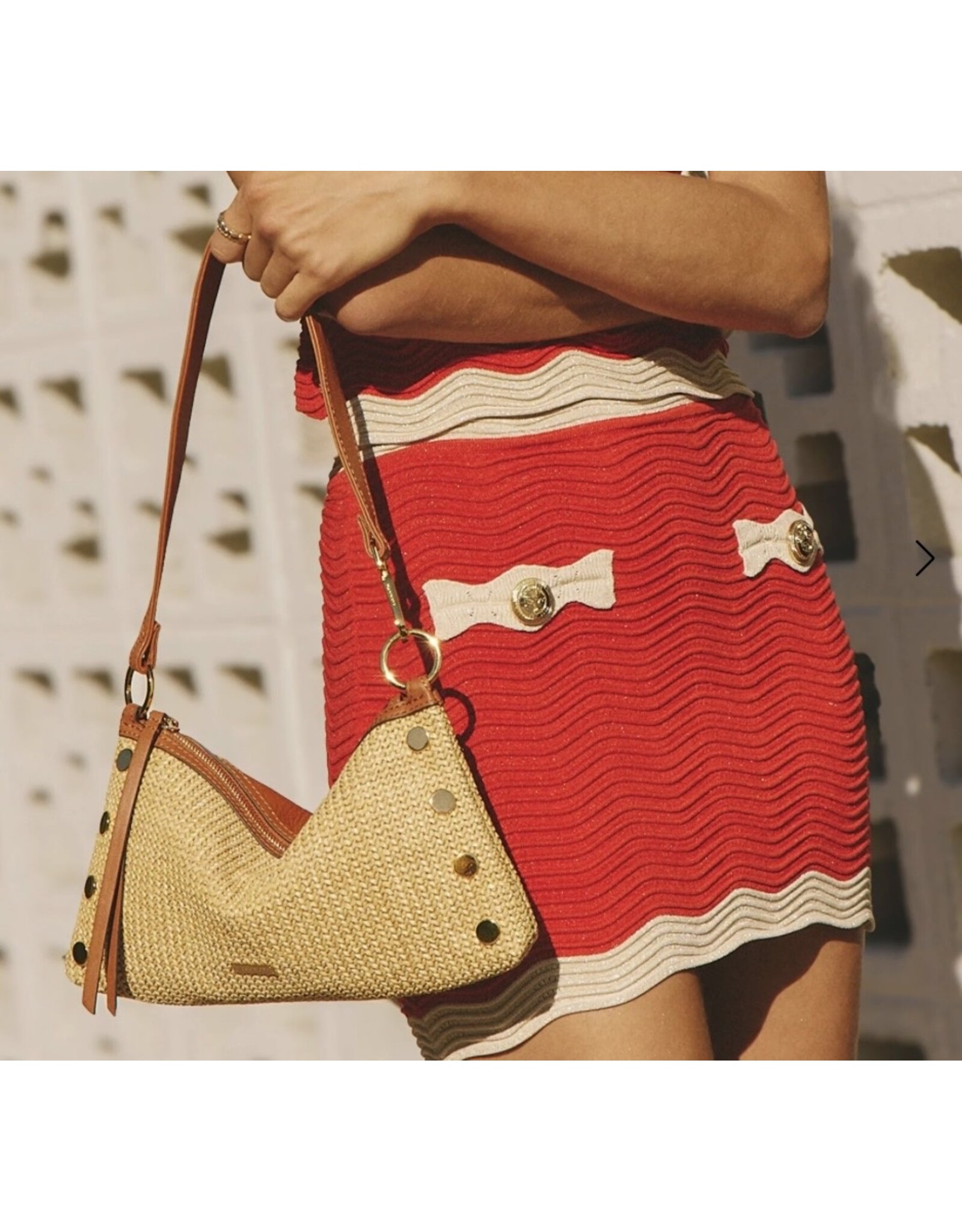 Hammitt Kyle Cocoa Raffia/Gold