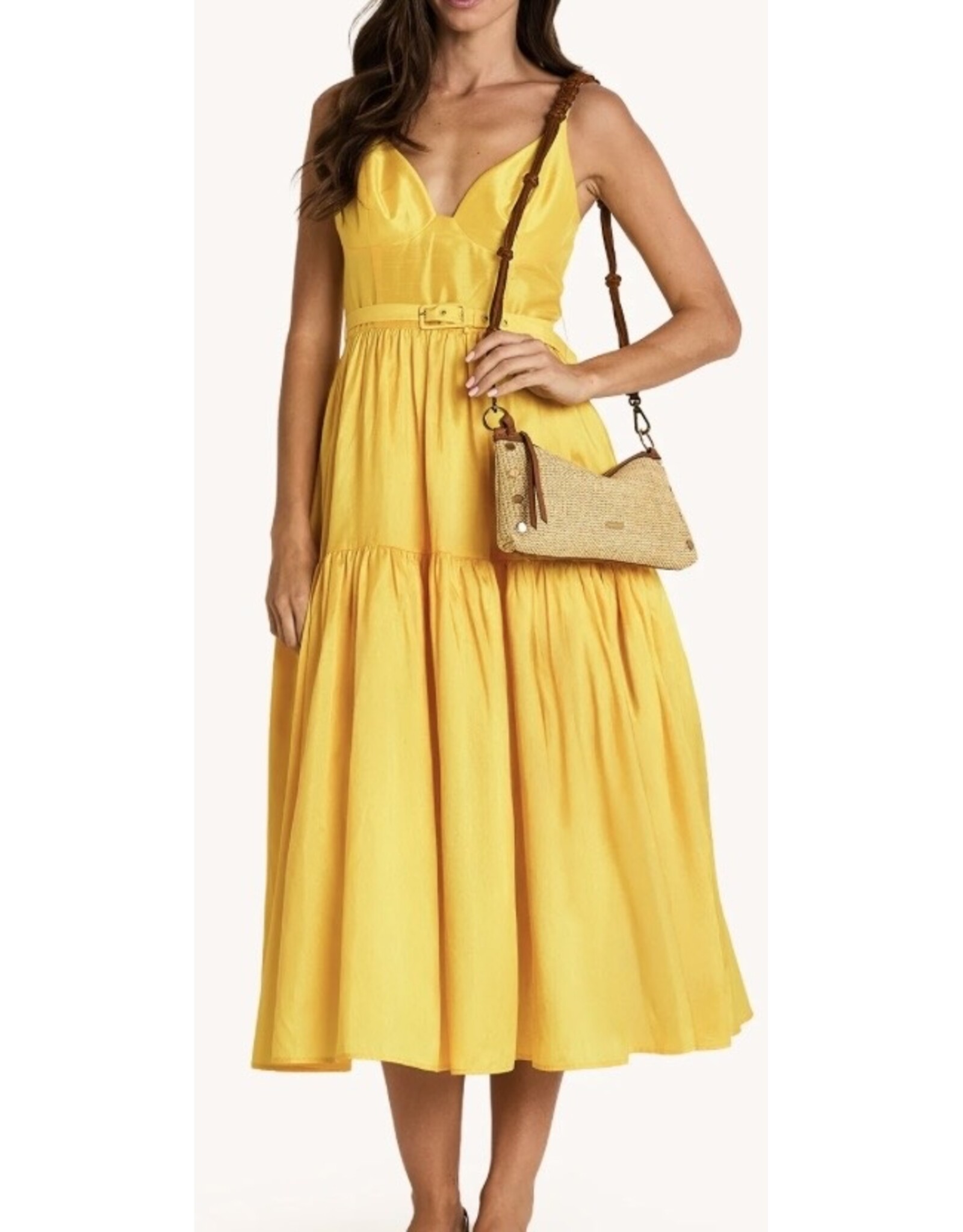 Hammitt Kyle Cocoa Raffia/Gold