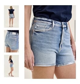 Judy Blue JB HW Slim Short w/ Foil Seams