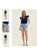 Judy Blue JB HW Slim Short w/ Foil Seams