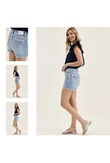 Judy Blue JB HW Slim Short w/ Foil Seams