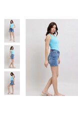 Judy Blue JB HW 2 button mid length dad shorts