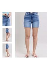 Judy Blue JB HW 2 button mid length dad shorts