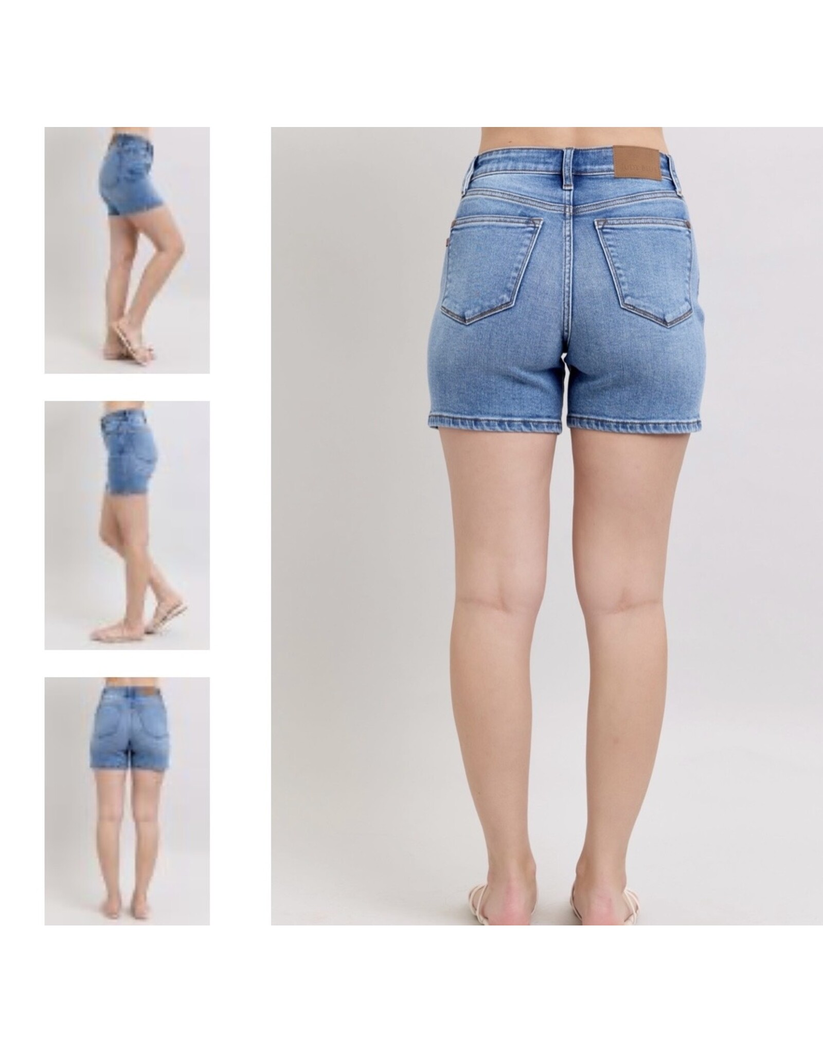 Judy Blue JB HW 2 button mid length dad shorts