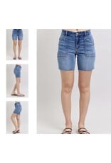 Judy Blue JB MR Bermudas w/ Back Flap Pockets