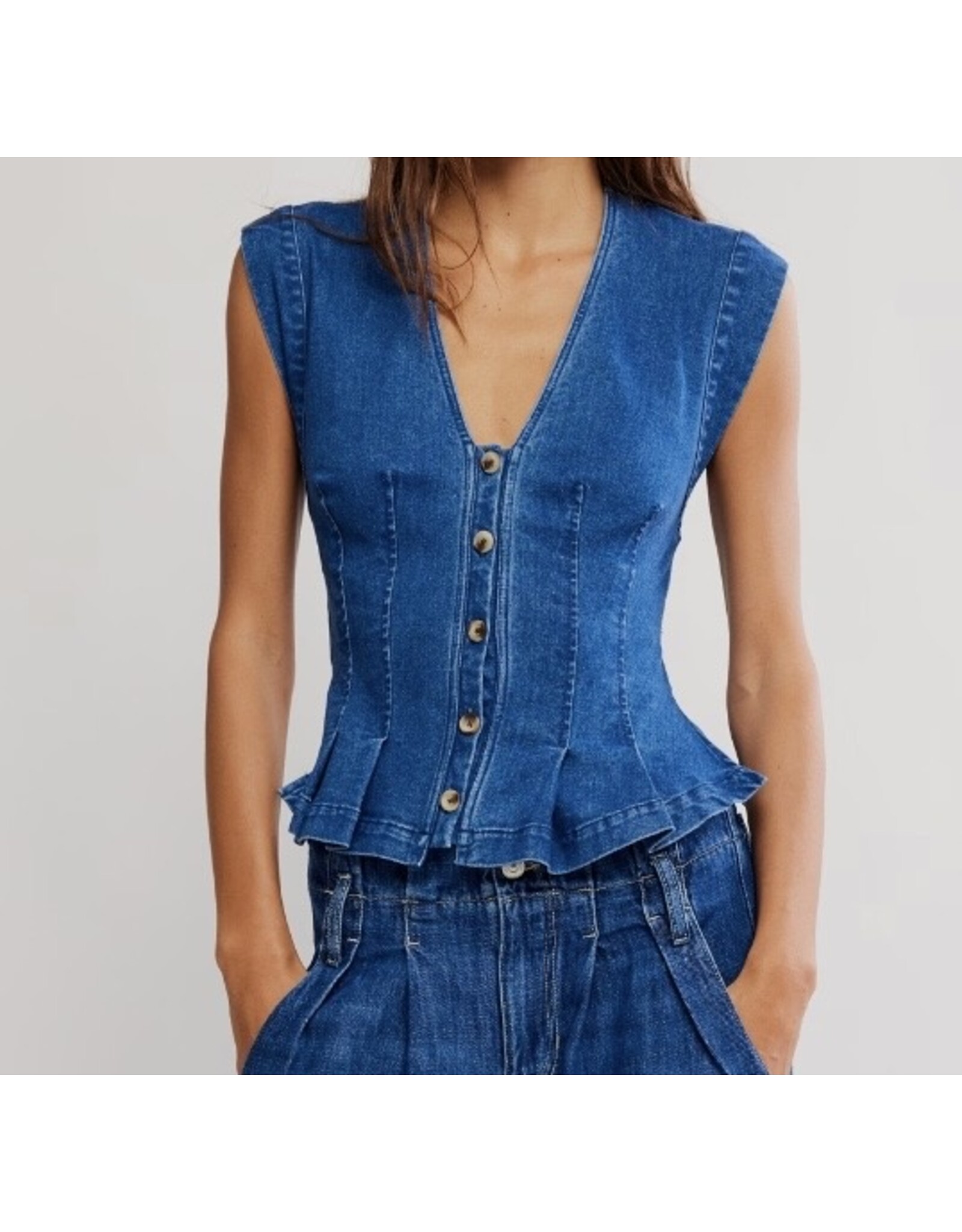 free people FP Dylan Denim Vest