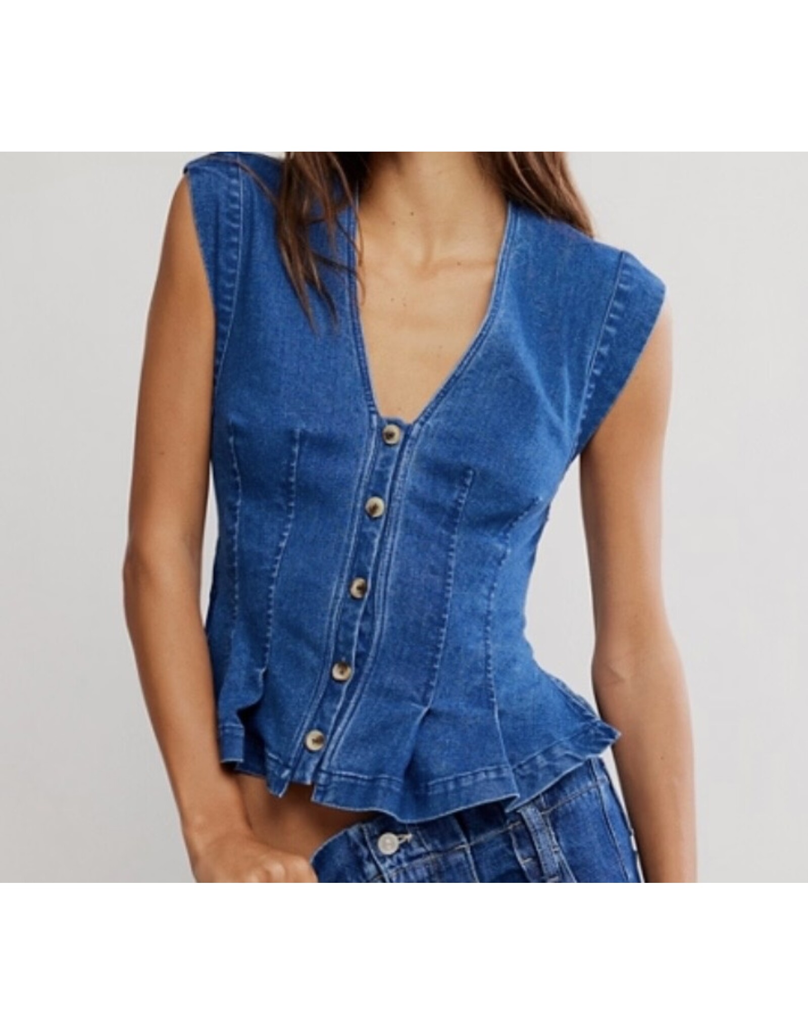 free people FP Dylan Denim Vest