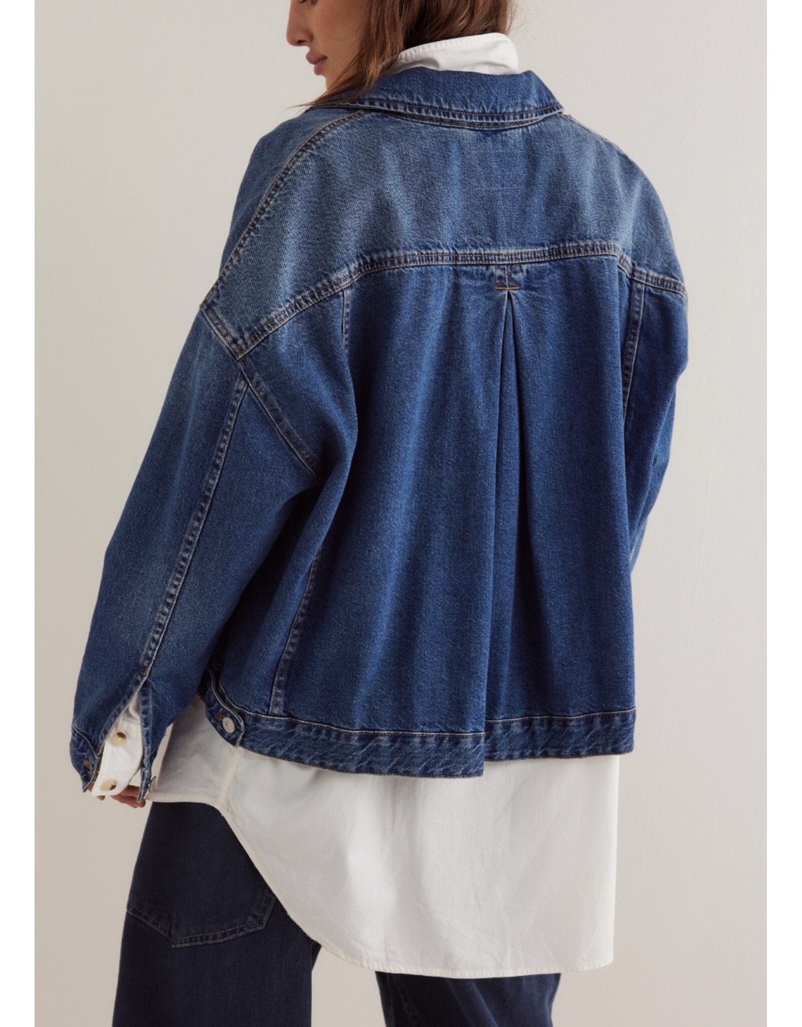 free people FP Opal Swing Denim Jacket