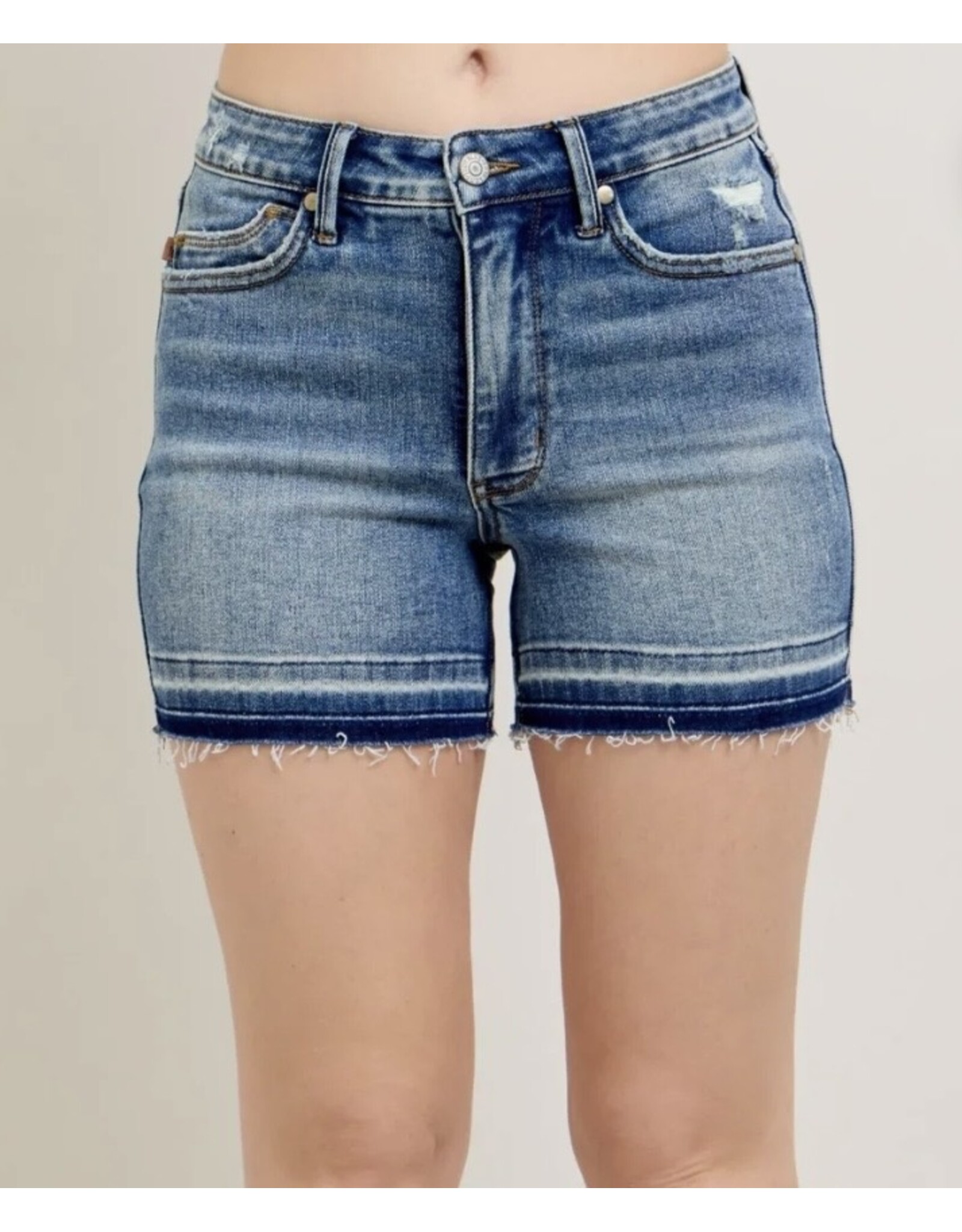 Judy Blue JB MR Tummy Control Release Hem shorts