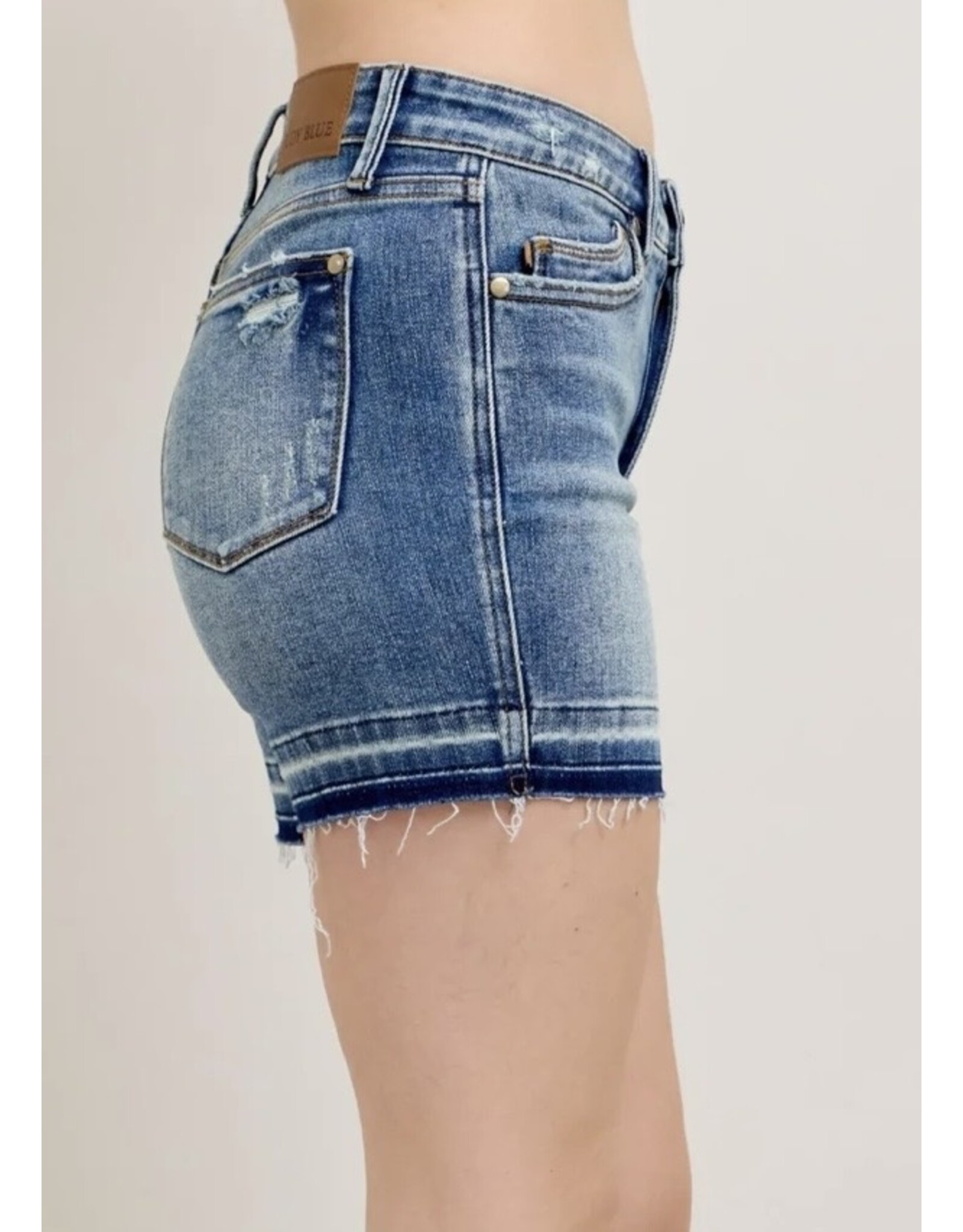 Judy Blue JB MR Tummy Control Release Hem shorts