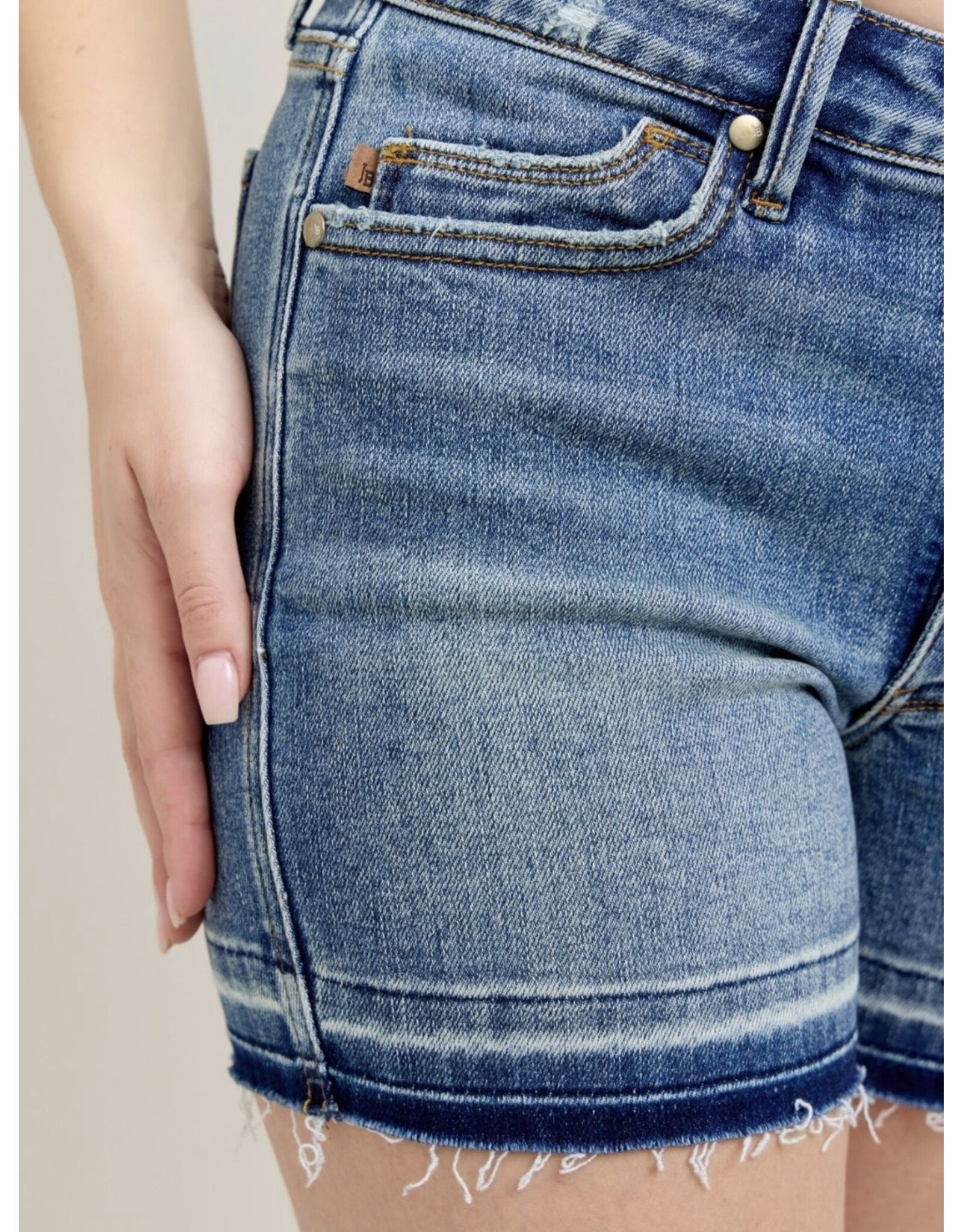 Judy Blue JB MR Tummy Control Release Hem shorts