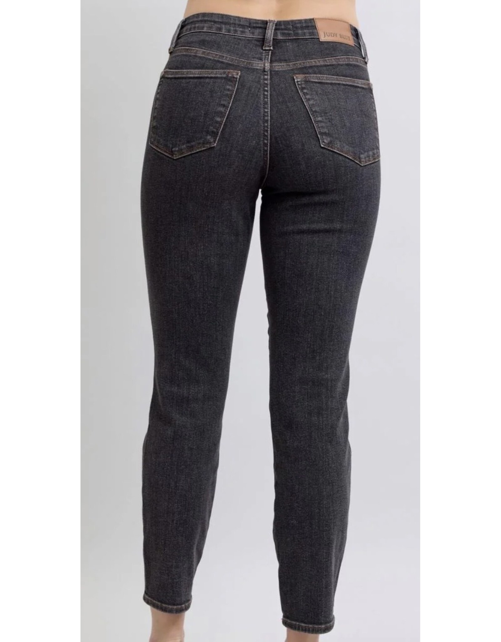 Judy Blue JB MR Tummy Control Black Slim Jeans