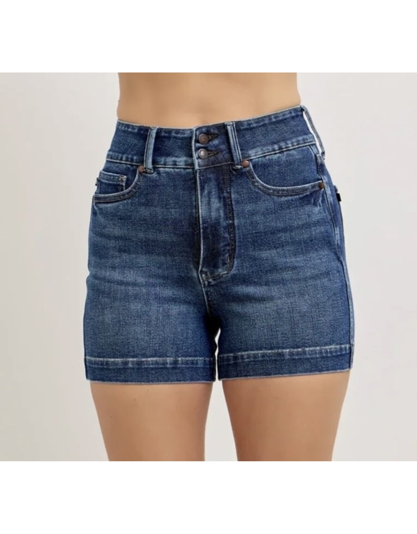 Judy Blue JB HW Tummy Control Dark Slim Short