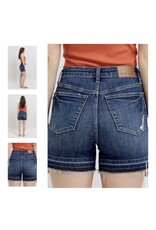 Judy Blue JB HW Tummy Control Dark Destroy Release Hem Short