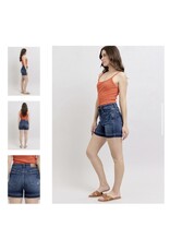 Judy Blue JB HW Tummy Control Dark Destroy Release Hem Short