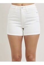 Judy Blue JB HW Slim White Shorts