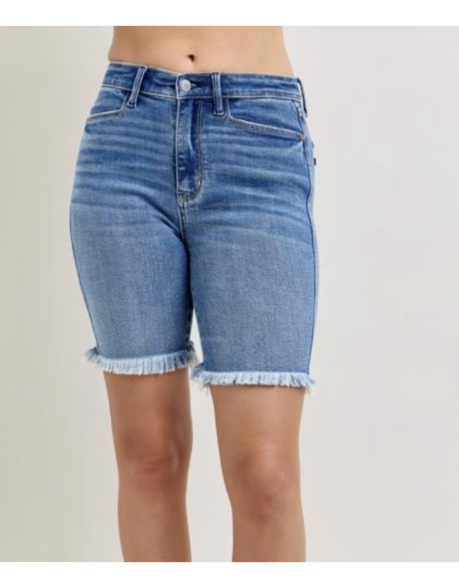 Judy Blue JB HW Bermuda Denim Shorts