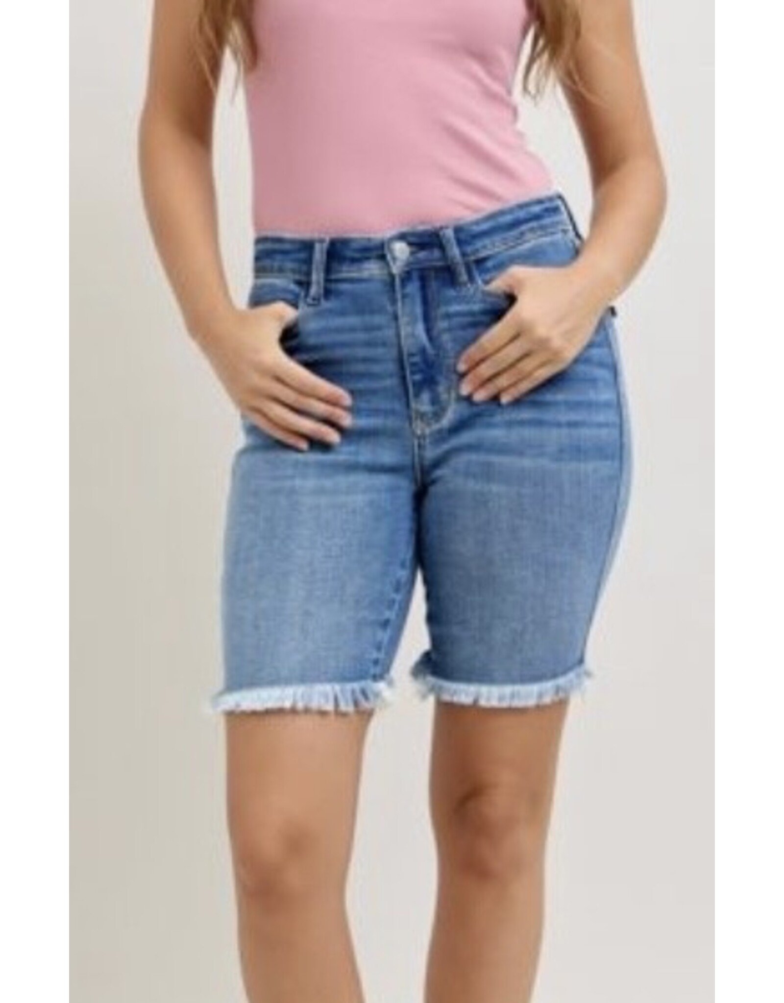 Judy Blue JB HW Bermuda Denim Shorts