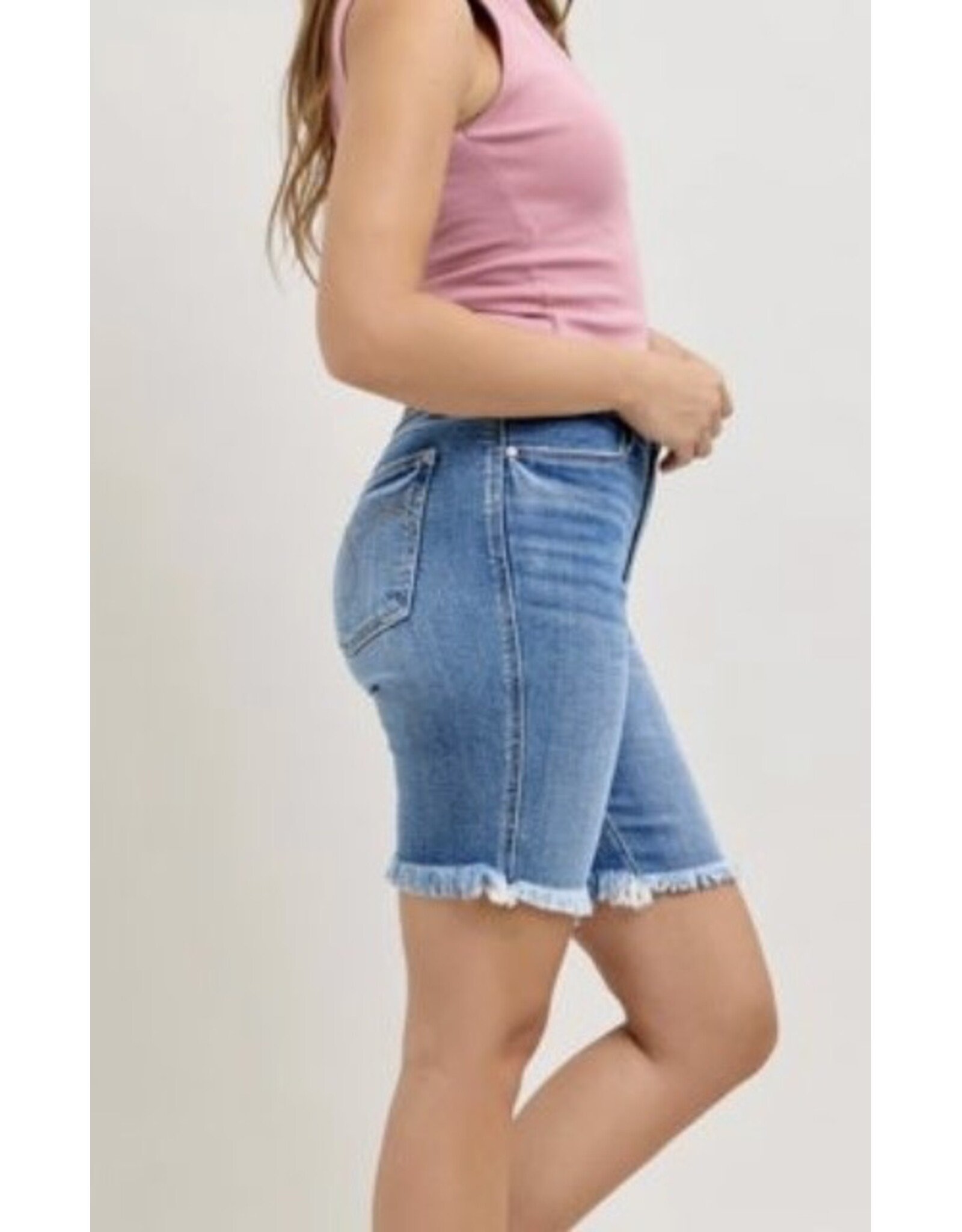 Judy Blue JB HW Bermuda Denim Shorts