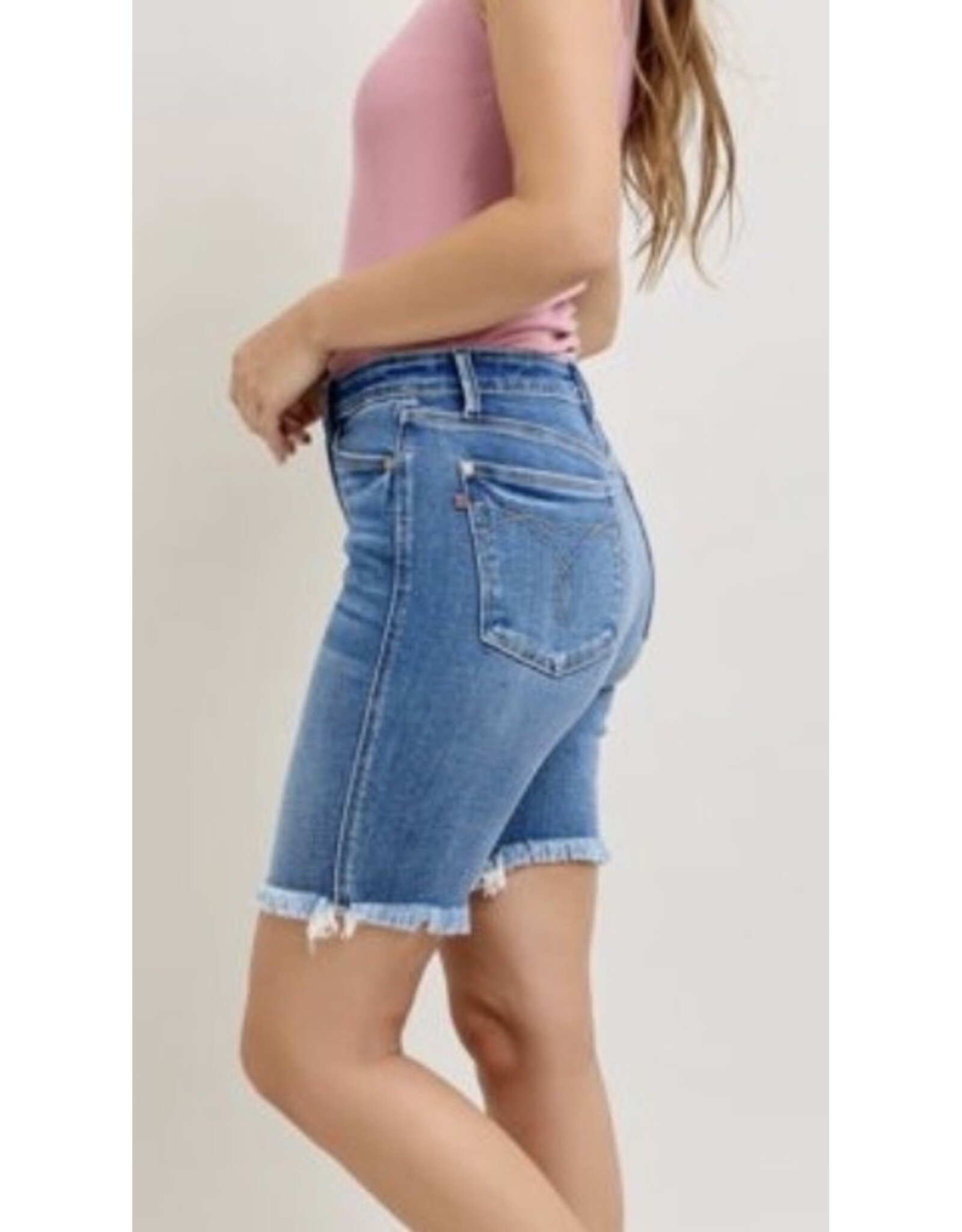 Judy Blue JB HW Bermuda Denim Shorts