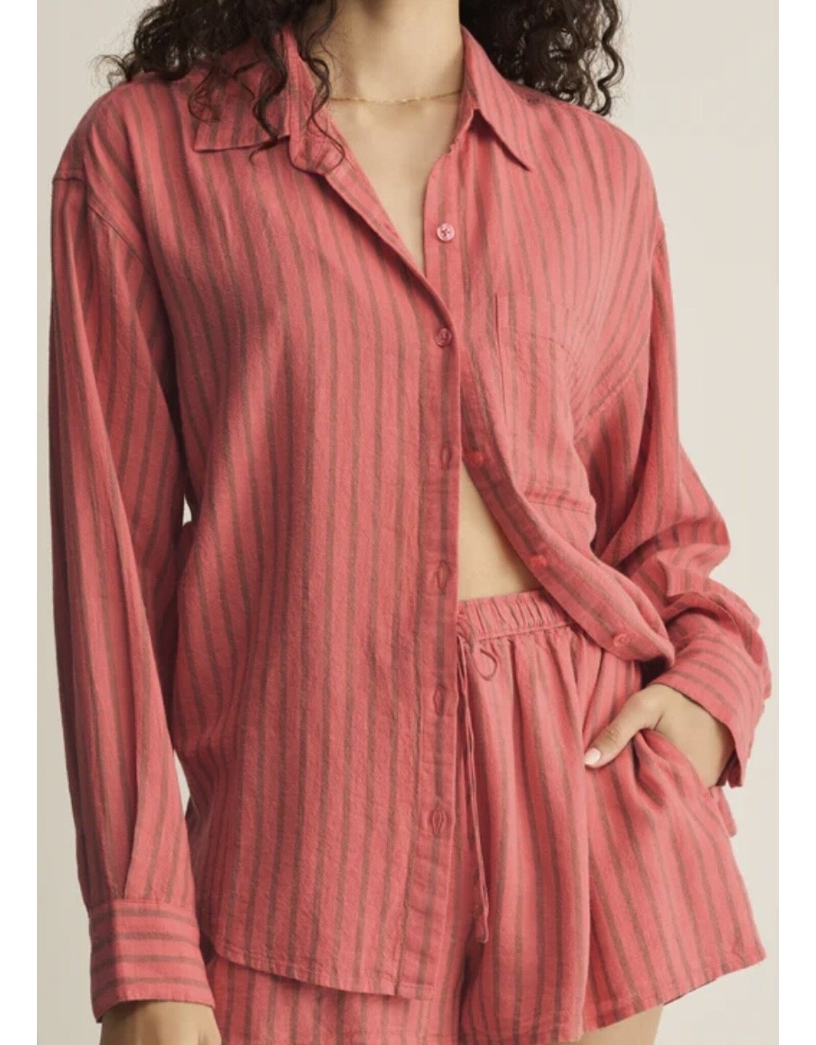 ZSupply ZSupply signature striped linen top