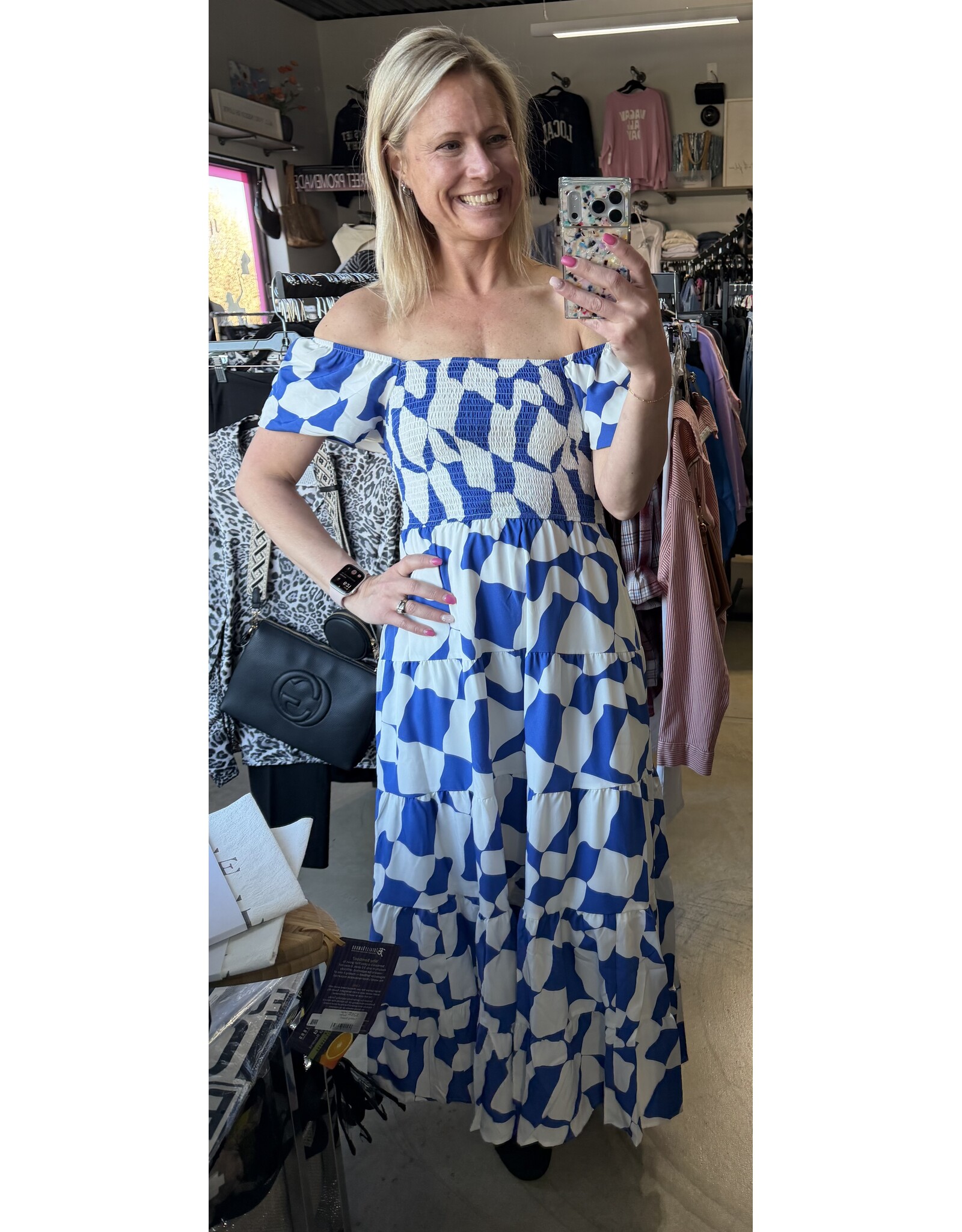 Off Shoulder A Line Dress