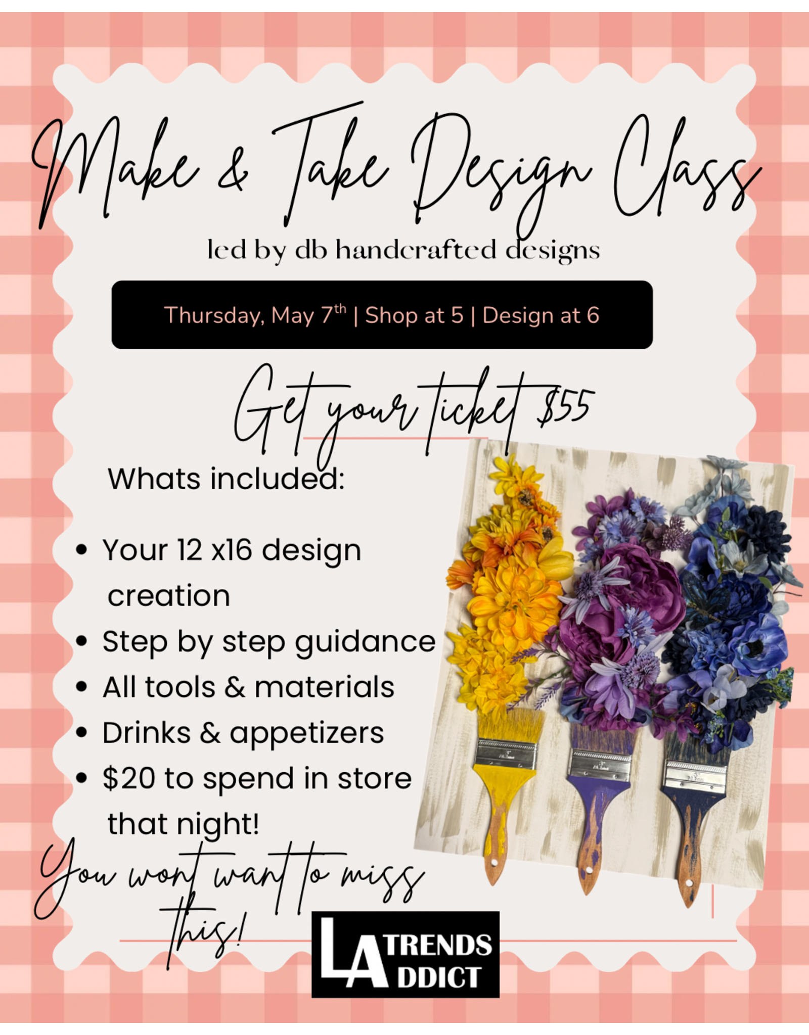 Make & Take: Painted Floral Event May 7