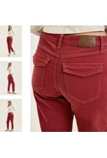 Judy Blue JB HW Aurora Weekender Haute Red