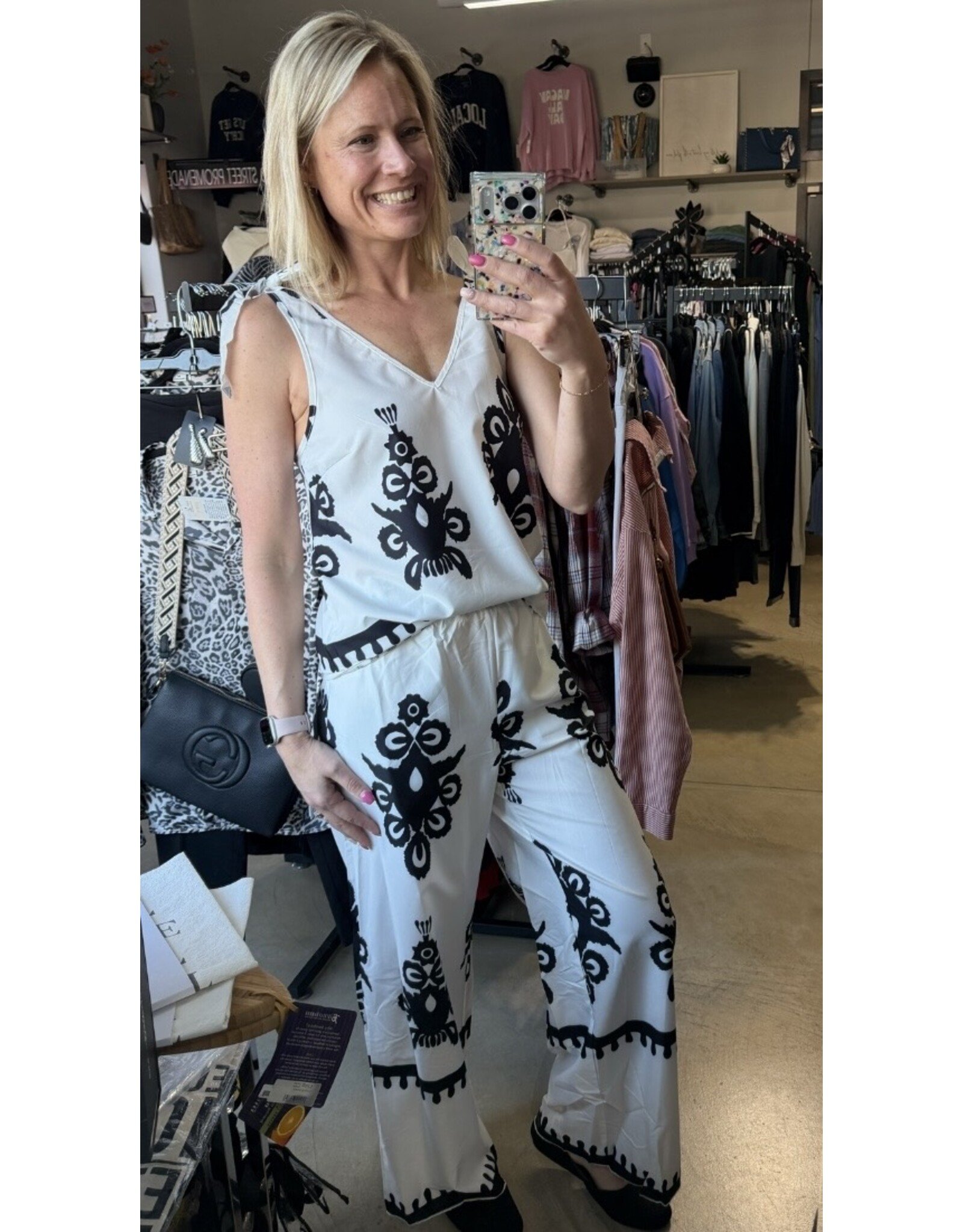 White two piece Summer outfit