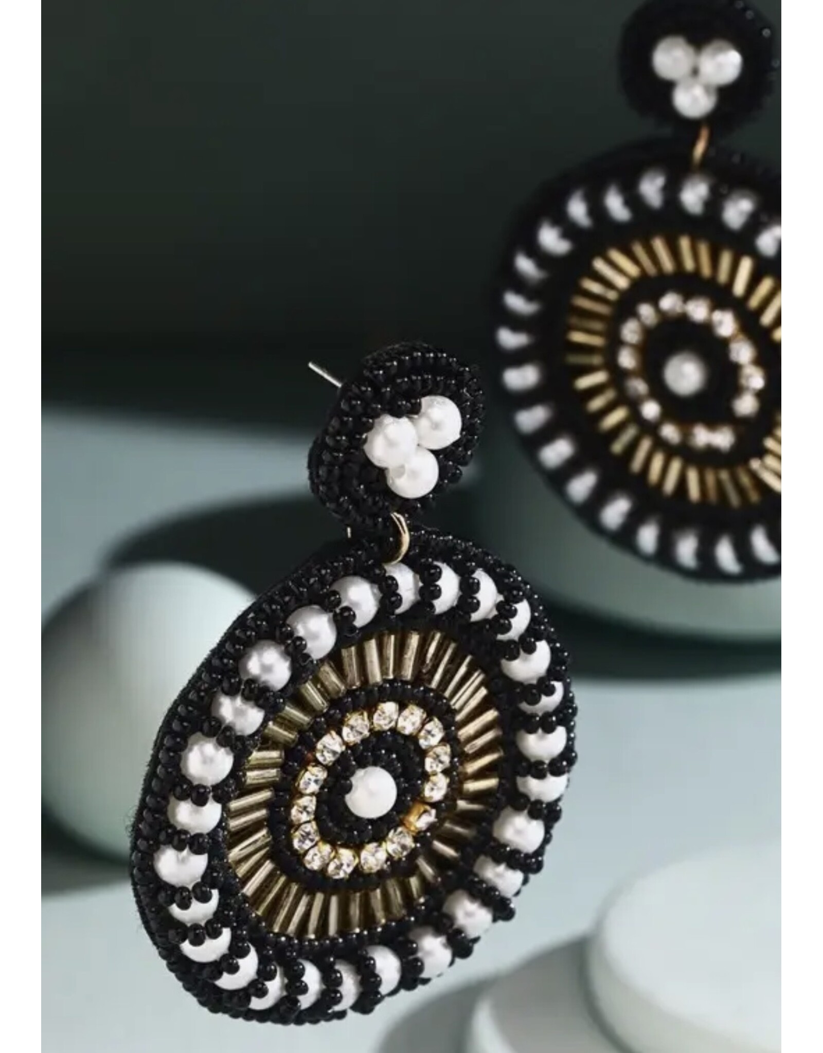 Seed Beads Drop Earrings