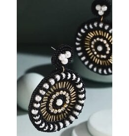 Seed Beads Drop Earrings