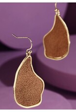 Organic shape dangle earrings