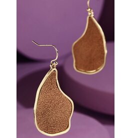 Organic shape dangle earrings