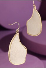 Organic shape dangle earrings
