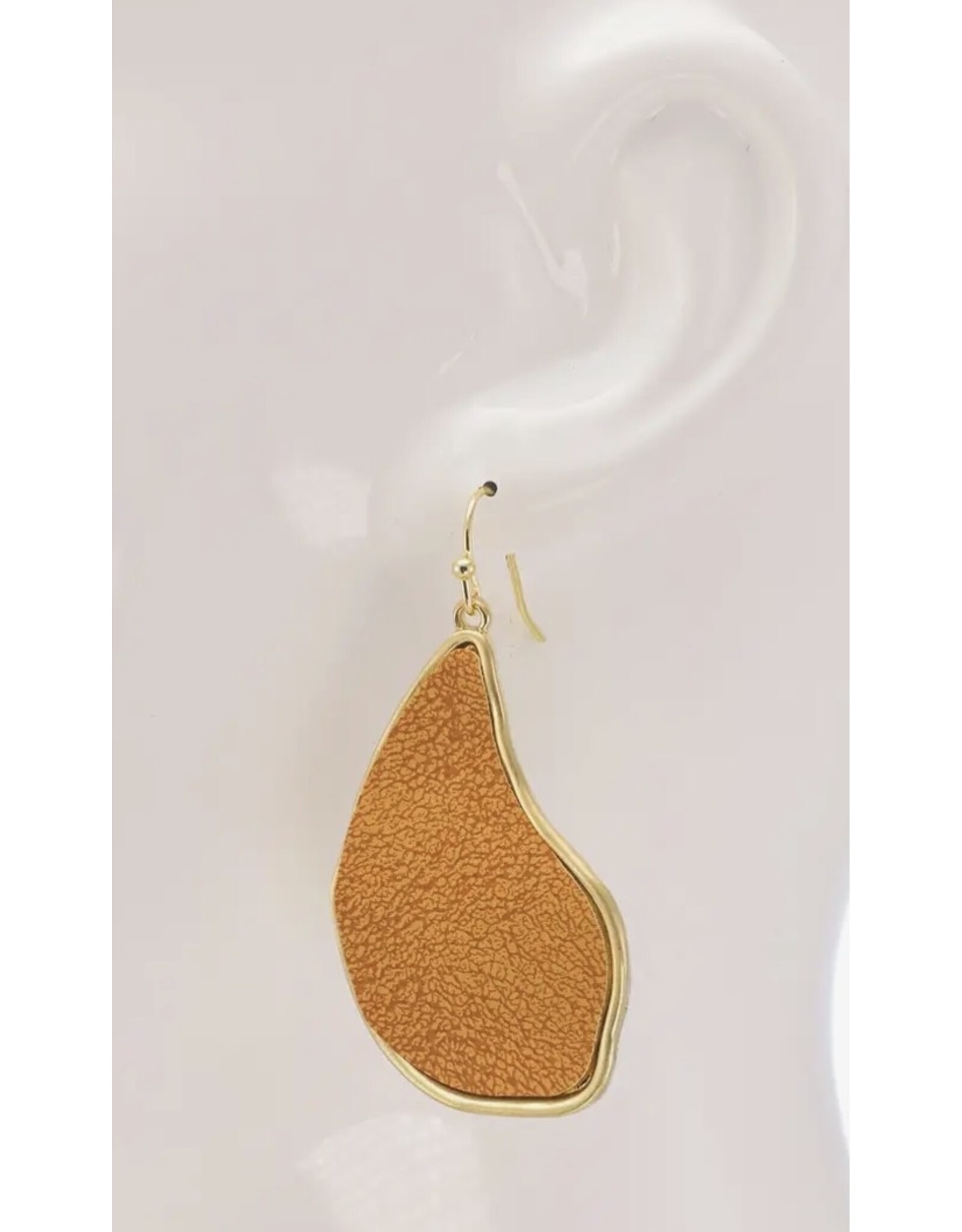 Organic shape dangle earrings