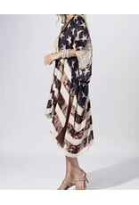Vintage Americana Flag Kimono