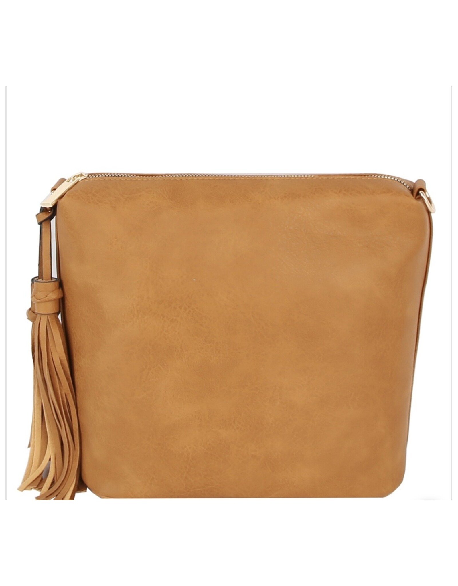 Tassel Zipper Crossbody Bag