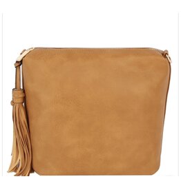 Tassel Zipper Crossbody Bag