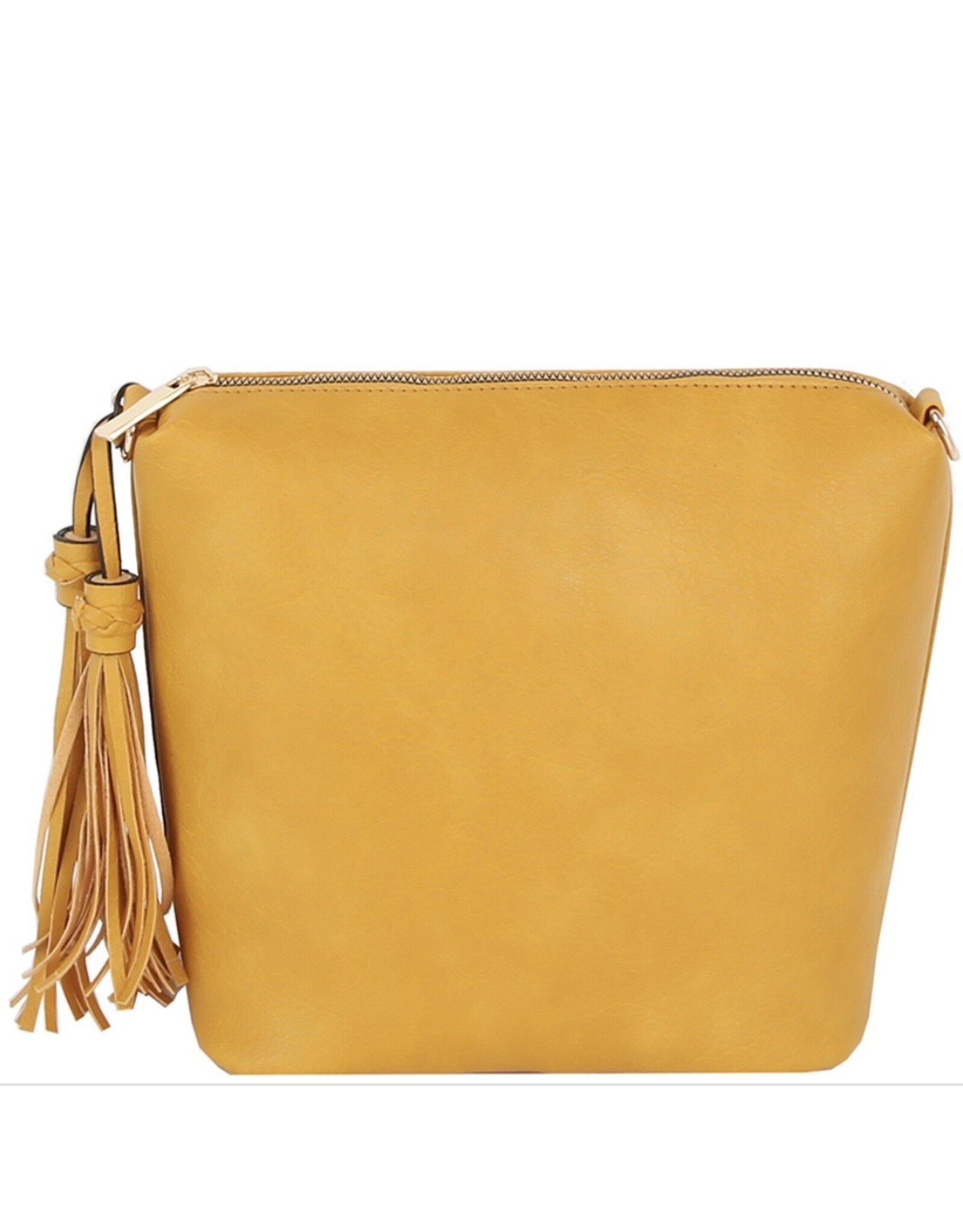 Tassel Zipper Crossbody Bag