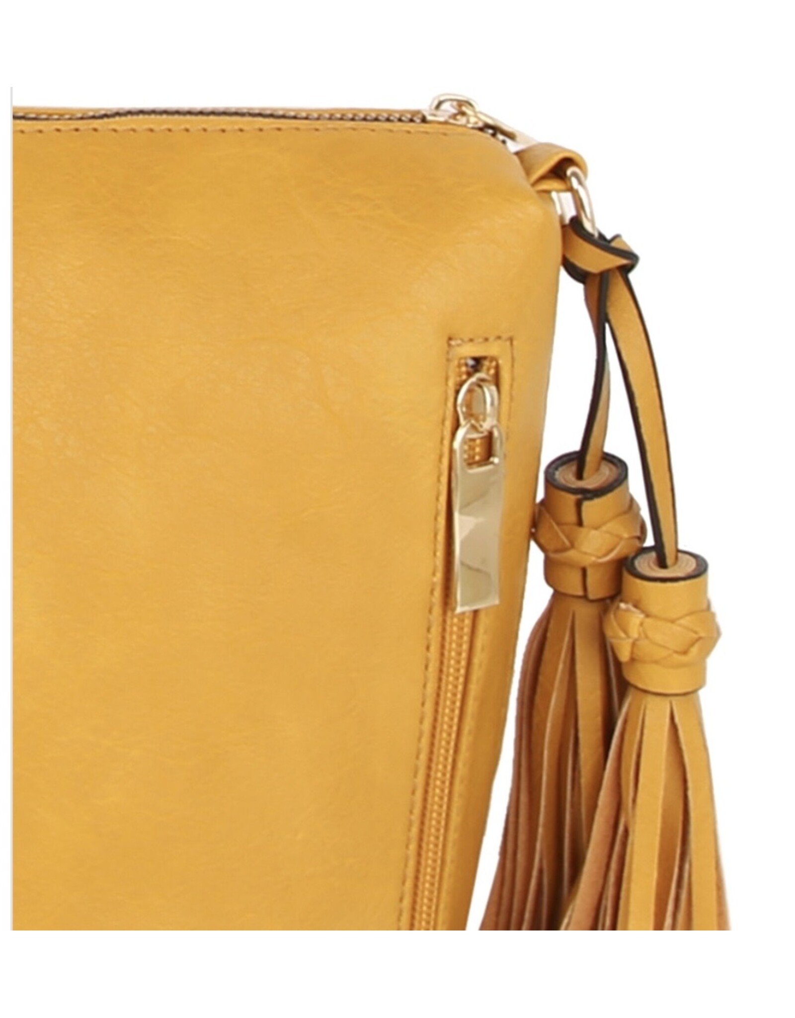 Tassel Zipper Crossbody Bag
