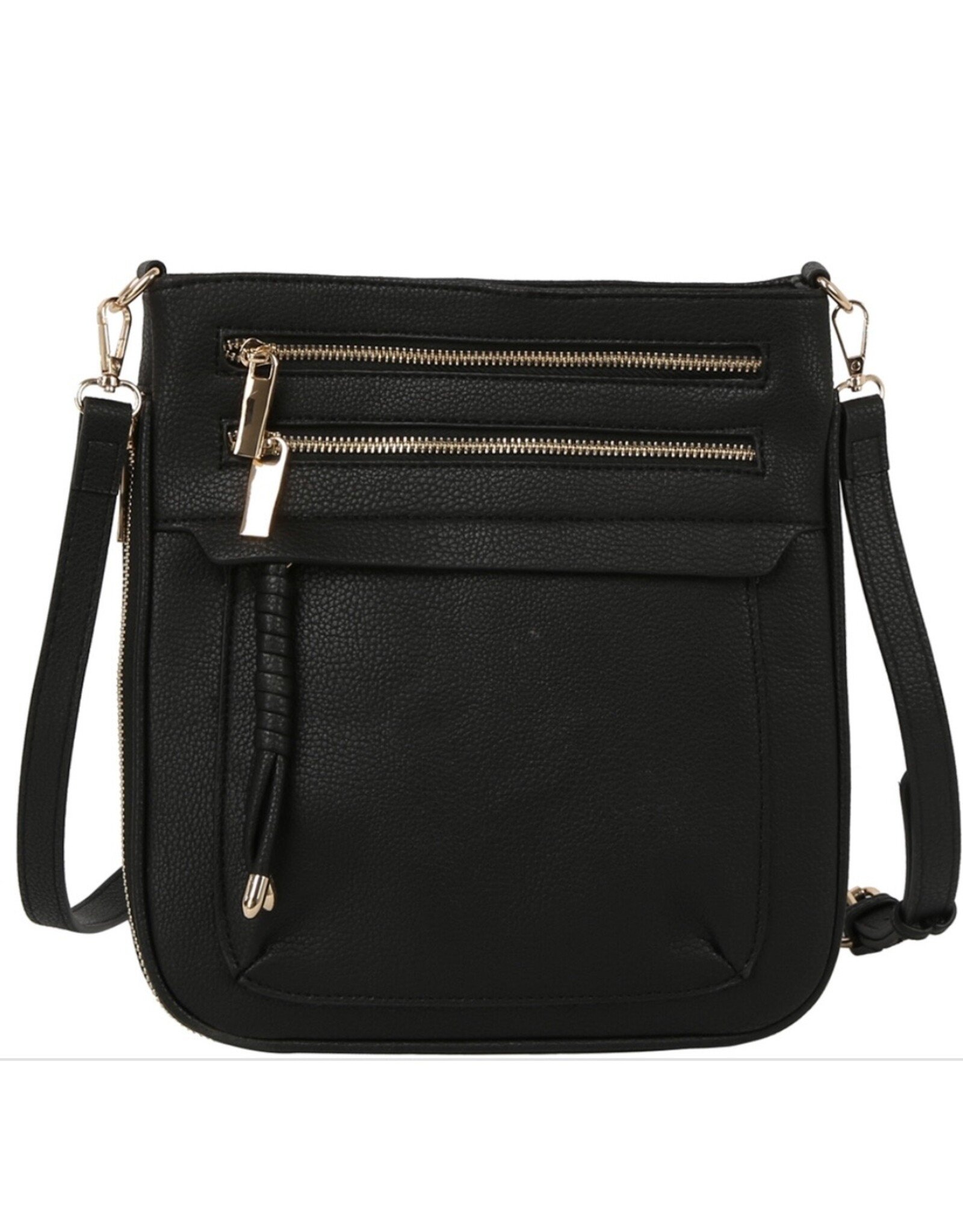 Trendy Zippered Crossbody