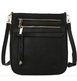 Trendy Zippered Crossbody