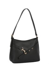 Textured Shoulder Hobo Bag