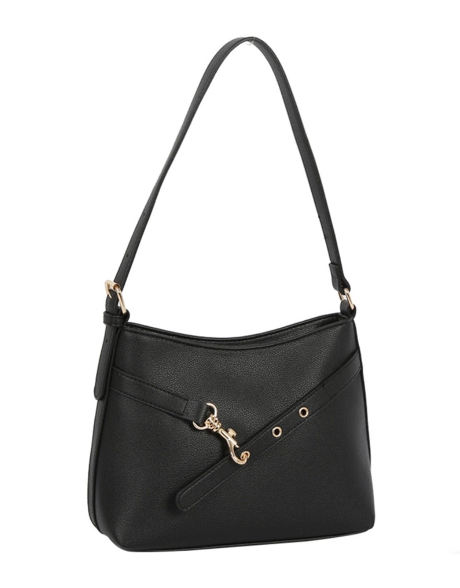 Textured Shoulder Hobo Bag