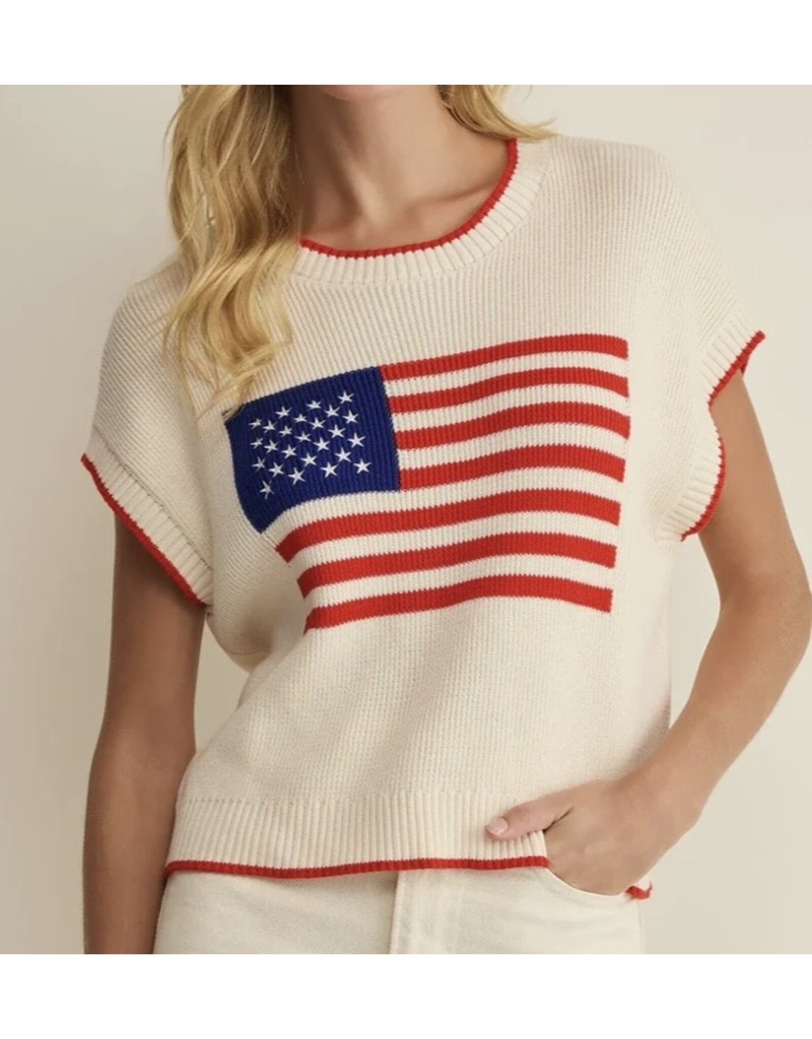 ZSupply ZSupply Sleeveless Patriot Sweater